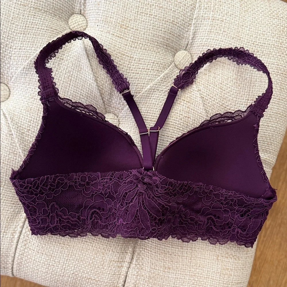 Savage X Fenty Rich Purple Lace Bra - Picture 4 of 6